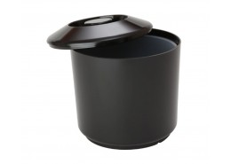 Insulated Round Ice Bucket Black 4.5Ltr