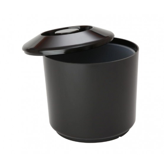 Insulated Round Ice Bucket Black 4.5Ltr