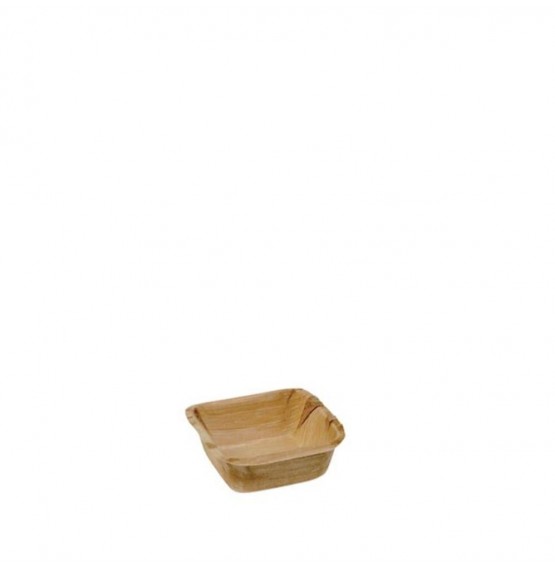 Palm Leaf Small Square Bowl
