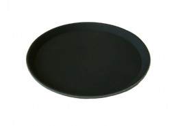 Round Black Non Slip Tray