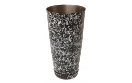 Mezclar Boston Can Black Floral Design