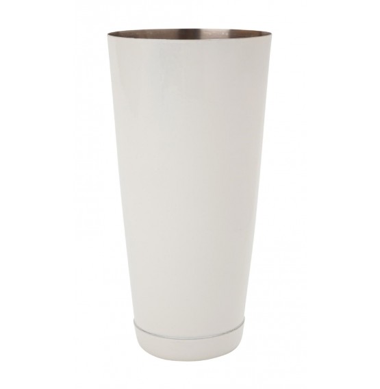 Boston Can White Powder Coated