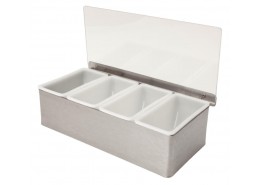 Condiment Holder 4 Compartment x 1 Pint