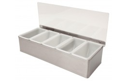 Condiment Holder 5 Compartment x 1 Pint