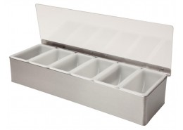 Condiment Holder 6 Compartment x 1 Pint