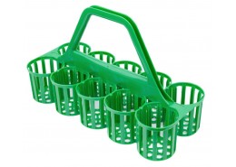 Glass / Bottle Carrier 10 Pockets Green