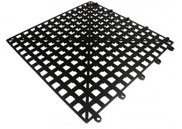 Interlocking Bar Shelf Tile Black