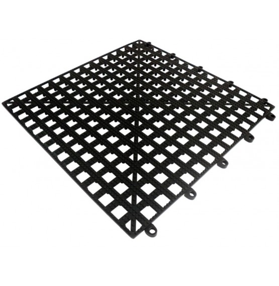 Interlocking Bar Shelf Tile Black