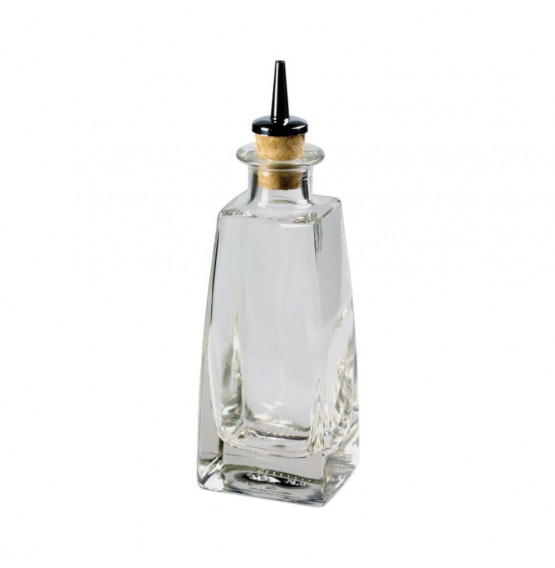 Dash Bottle Square with Cork Stopper