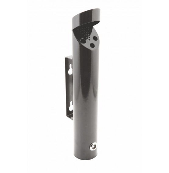 Cylinder Wall-Mounted Black Ashtray