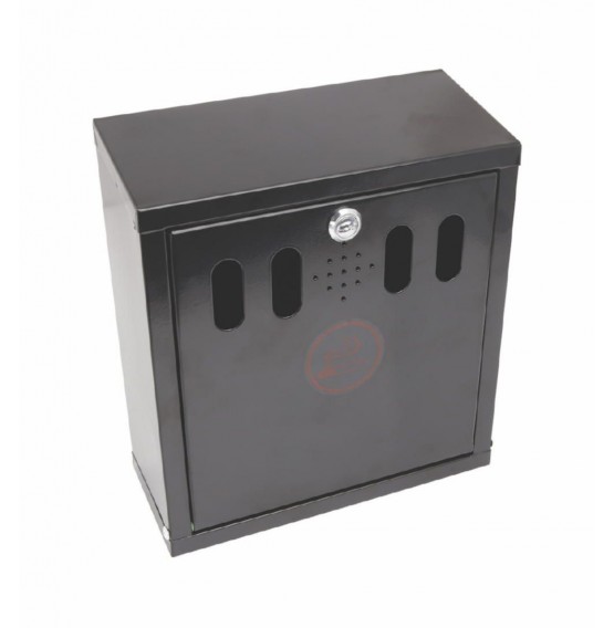 Wall-Mounted Outdoor Ashtray Black