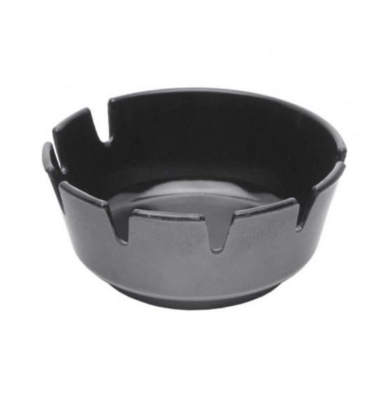 Melamine Deep Ashtray Black