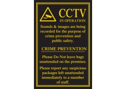 CCTV in Operation/Crime Prevention Sign