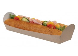 Open Baguette Kraft Tray