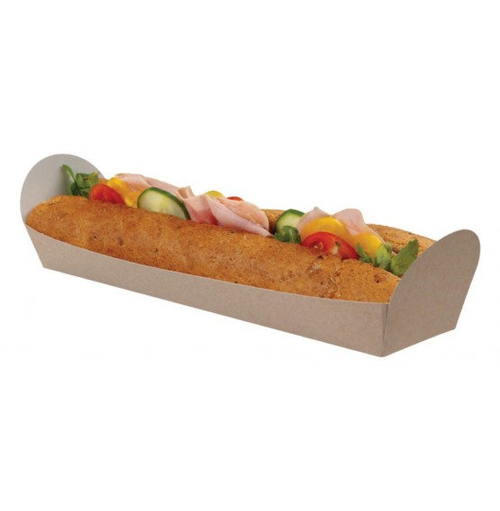 Open Baguette Kraft Tray