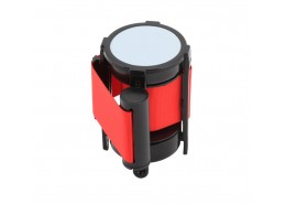Barrier Post - Retractable Red Belt