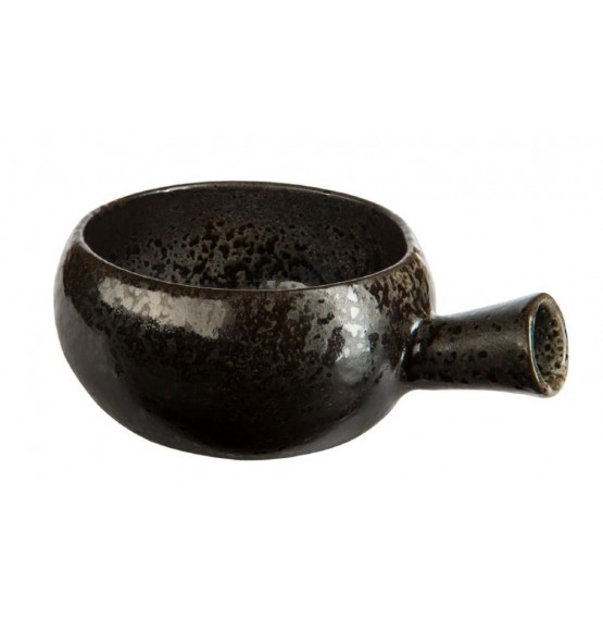 Ironstone Handled Soup Bowl