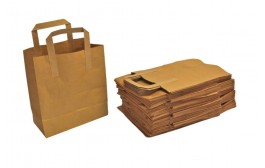 Large Brown Carrier Bag with Handle