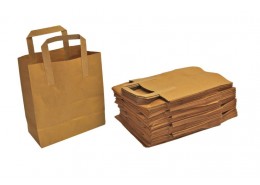 Medium Brown Carrier Bag with Handle