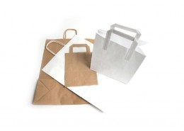 White Handled Carrier Bag