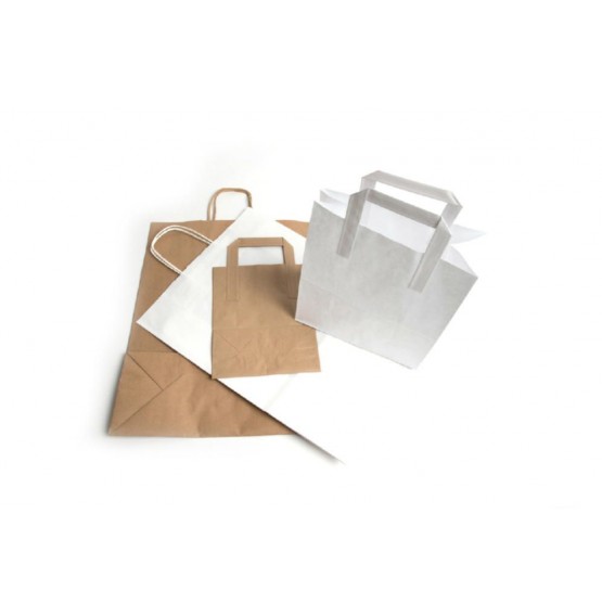 White Handled Carrier Bag