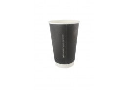 Double Wall Black Hot Paper Cup