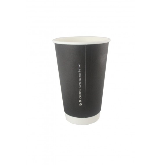 Double Wall Black Hot Paper Cup