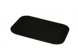 Black Rectangular Tread Tray