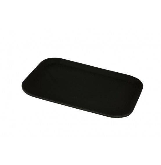 Black Rectangular Tread Tray