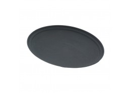 Black Oval Tread Tray