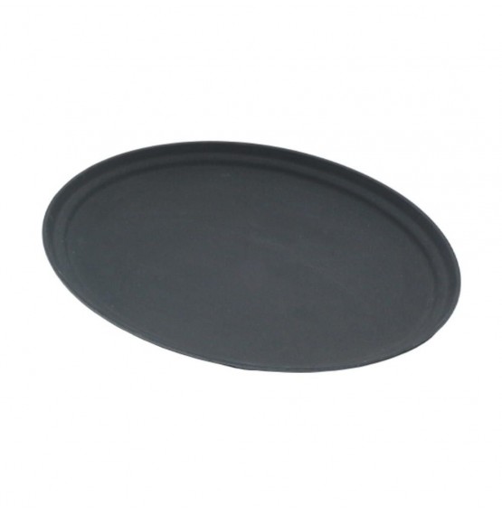 Black Oval Tread Tray