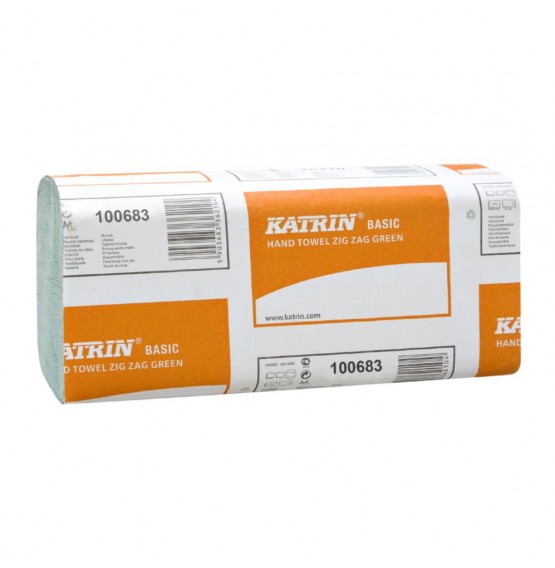 V-Fold Hand Towel Green 1ply