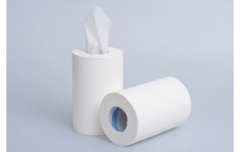 White Mini Centre Feed 1ply