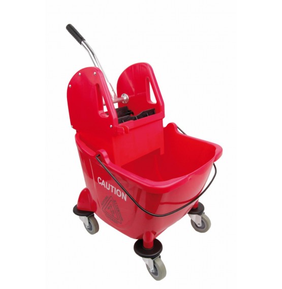 24L Red Kentucky Bucket & Wringer
