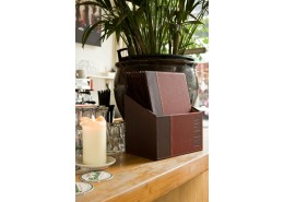 Contemporary Menu Box + 20 A4 Wine Red Menus