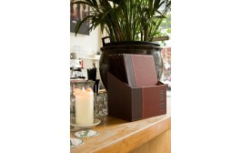 Contemporary Menu Box + 20 A4 Wine Red Menus