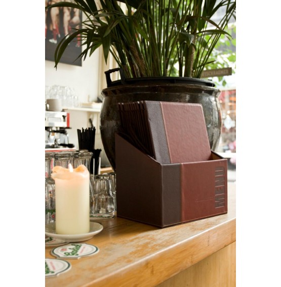 Contemporary Menu Box + 20 A4 Wine Red Menus