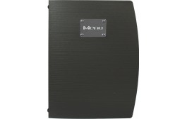 Rio Menu Holder A4 Black (4 Pages)