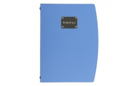 Rio Menu Holder A4 Blue (4 Pages)