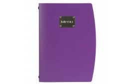 Rio Menu Holder A4 Purple (4 Pages)