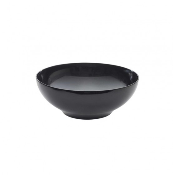 Black Melamine Round Buffet Bowl