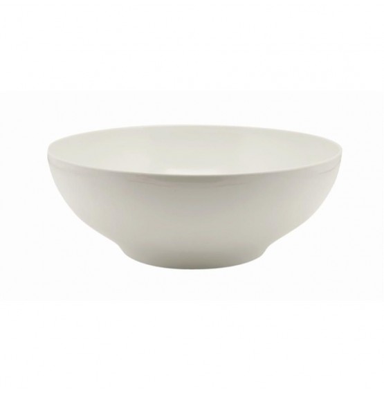 White Melamine Round Buffet Bowl