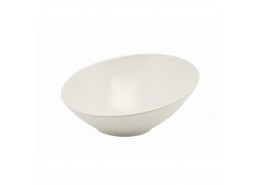 White Melamine Slanted Buffet Bowl