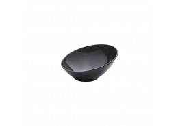 Black Melamine Slanted Buffet Bowl
