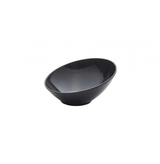 Black Melamine Slanted Buffet Bowl