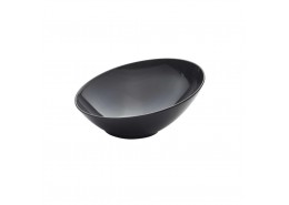Black Melamine Slanted Buffet Bowl