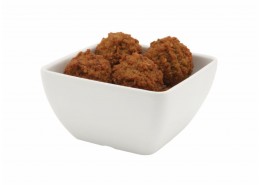 White Melamine Curved Square Bowl
