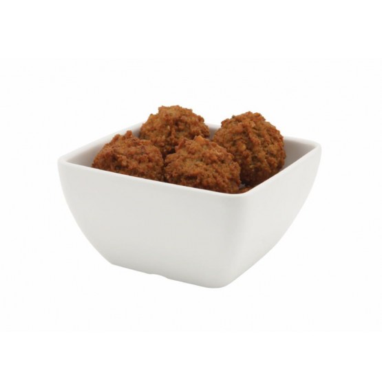 White Melamine Curved Square Bowl