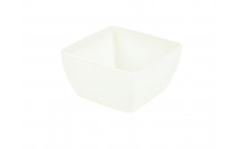 White Melamine Curved Square Bowl