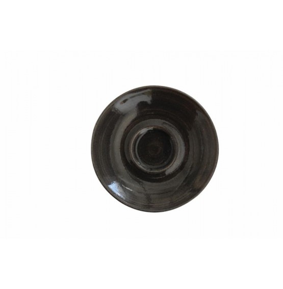 Monochrome Iron Black Saucer
